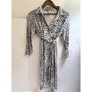 CAbi Womens Boho Shirt Dress W Collar And Self Tie Size Medium